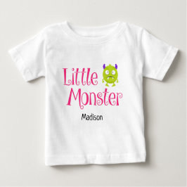 Niedlicher Halloween-Trick oder Kleiner Monsternam Baby T-shirt