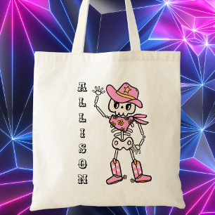 Niedlicher Halloween Trick oder Treat Girly Kids Tragetasche