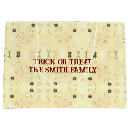 Niedlicher Halloween Trick oder Treat Große Geschenktüte