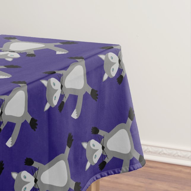 Niedlicher Halloween Wolf Gemustert Tischdecke (Beispiel)