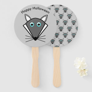 Niedlicher Halloween Wolf Handflieger Fächer