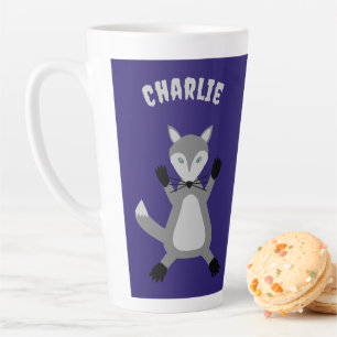 Niedlicher Halloween-Wolf-Individuelle Name Milchtasse