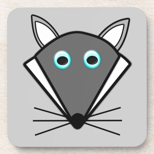 Niedlicher Halloween Wolf Untersetzer (Vorderseite)