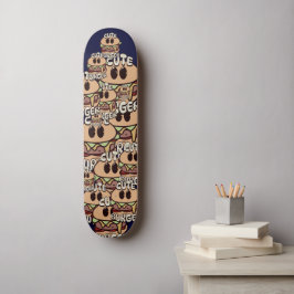 niedlicher Hamburger Skateboard