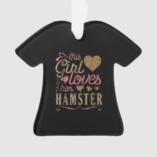 Niedlicher Hamster für diese Girl-Liebhaber Ornament