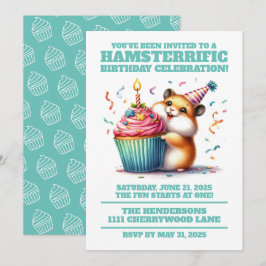 Niedlicher Hamster Heftkuchen Hamsterrier Geburtst Einladung