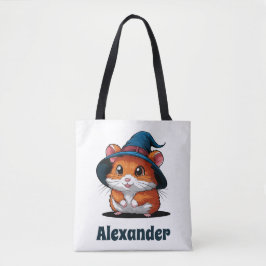 Niedlicher Hamster in Wizard Hat Personalisiertes  Tasche