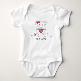 Niedlicher Hamster-Individuelle Name Baby Strampler