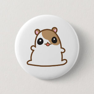 Niedlicher Hamster-Knopf Button