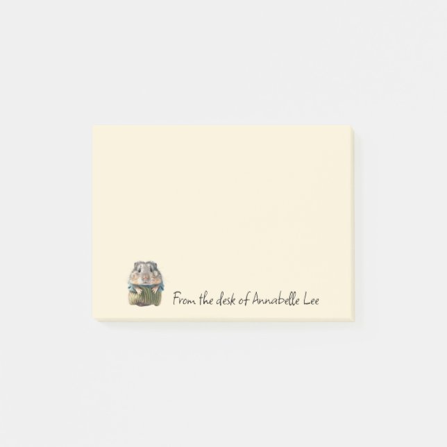 Niedlicher Hamster Post-it Klebezettel (Vorderseite)