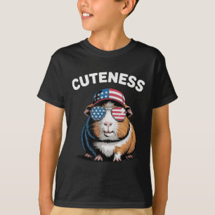 Niedlicher Hamster US-Flagge schwänzt Unabhängigke T-Shirt