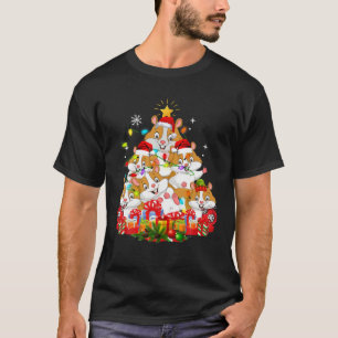 Niedlicher Hamster-Weihnachtsbaum T-Shirt