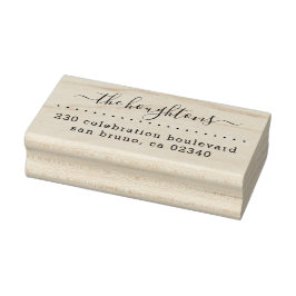 Niedlicher handgeschriebener Familienname Moderne  Gummistempel