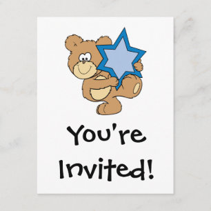 niedlicher hanukkah Teddy Bär Holstern von david Einladung