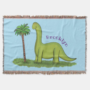 Niedlicher Happy Green Brontosaurus Dinosaurier Ca Decke