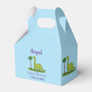 Niedlicher Happy Green Brontosaurus Dinosaurier Ca Geschenkschachtel