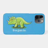 Niedlicher Happy Green Triceratops Dinosaurier Car