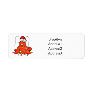 Niedlicher Happy Hummer mit Weihnachtshut Cartoon
