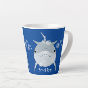 Niedlicher Happy-Kawaii-Delphin-Cartoon Milchtasse