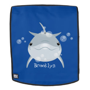 Niedlicher Happy-Kawaii-Delphin-Cartoon Rucksack
