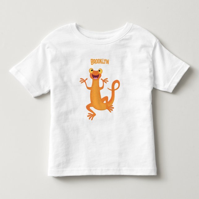 Niedlicher Happy-Orange-Tänzer Kleinkind T-shirt (Vorderseite)