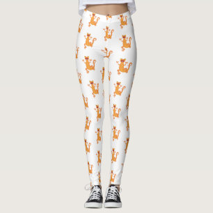 Niedlicher Happy-Orange-Tänzer Leggings