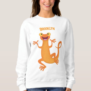 Niedlicher Happy-Orange-Tänzer Sweatshirt