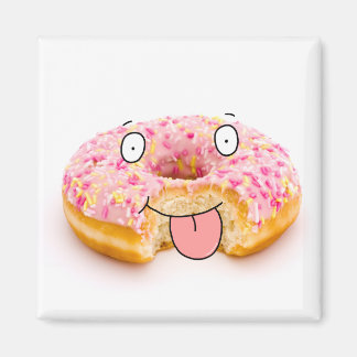 Niedlicher Happy-Pink-Donnut-Magnet Magnet