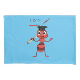Niedlicher Happy Red Ameise Cartoon Kissenbezug