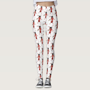 Niedlicher Happy Red Ameise Cartoon Leggings