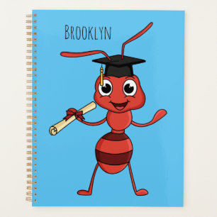 Niedlicher Happy Red Ameise Cartoon Planer