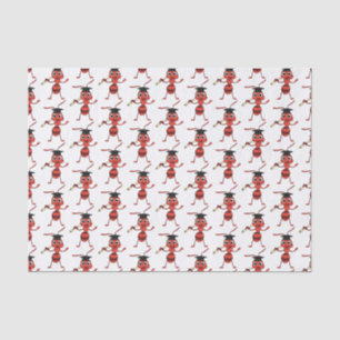 Niedlicher Happy Red Ameise Cartoon Seidenpapier