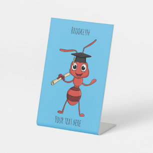 Niedlicher Happy Red Ameise Cartoon Sockelschild