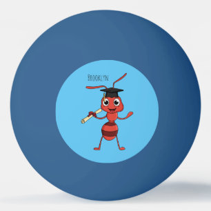 Niedlicher Happy Red Ameise Cartoon Tischtennisball
