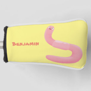 Niedlicher Happy-Rosa-Cartoon Golf Headcover