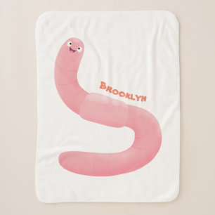 Niedlicher Happy-Rosa-Cartoon Sherpadecke