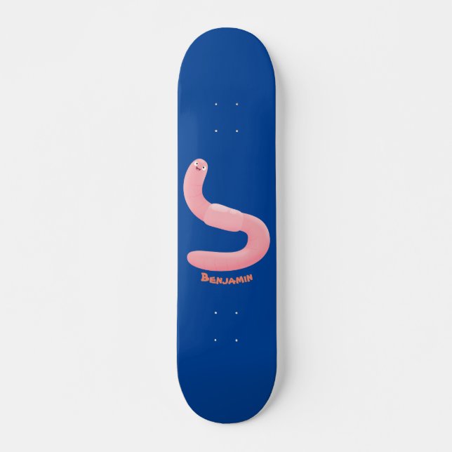 Niedlicher Happy-Rosa-Cartoon Skateboard (Vorne)