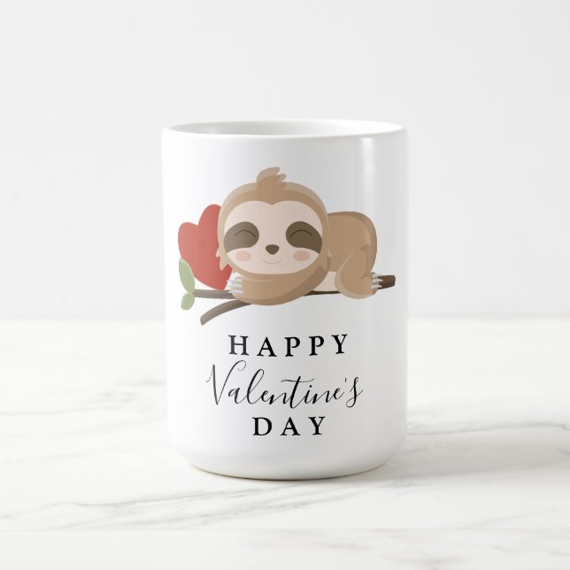 Niedlicher Happy Valentinstag Kaffeetasse (Mittel)