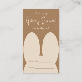 Niedlicher Hase Wie viele gummy bunnies spiel Begleitkarte