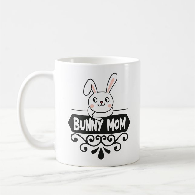Niedlicher Hasen-Kaninchenliebhaber Kaffeetasse (Links)