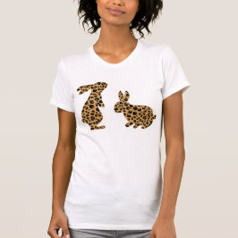 Niedlicher Hasen-Leoparden-OsterT - Shirt