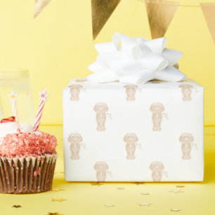 Niedlicher Hasenwurst Geschenkpapier