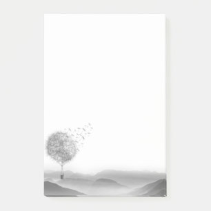 Niedlicher Heißluft-Ballon-Löwenzahn-Samen-Schlag Post-it Klebezettel