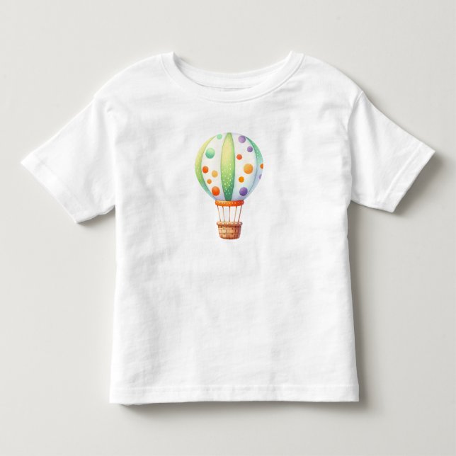 Niedlicher Heißluftballon Kleinkind T-shirt (Vorderseite)