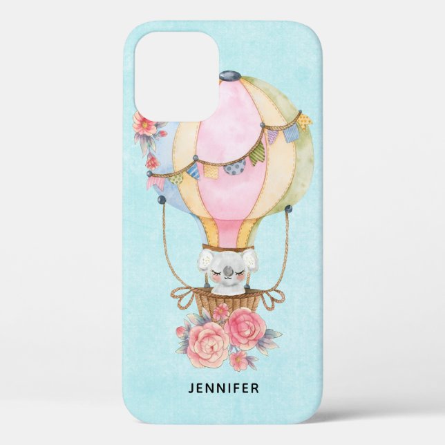 Niedlicher Heißluftballon mit Bärenwasser Case-Mate iPhone Hülle (Rückseite)