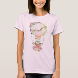 Niedlicher Heißluftballon mit Bärenwasser T-Shirt