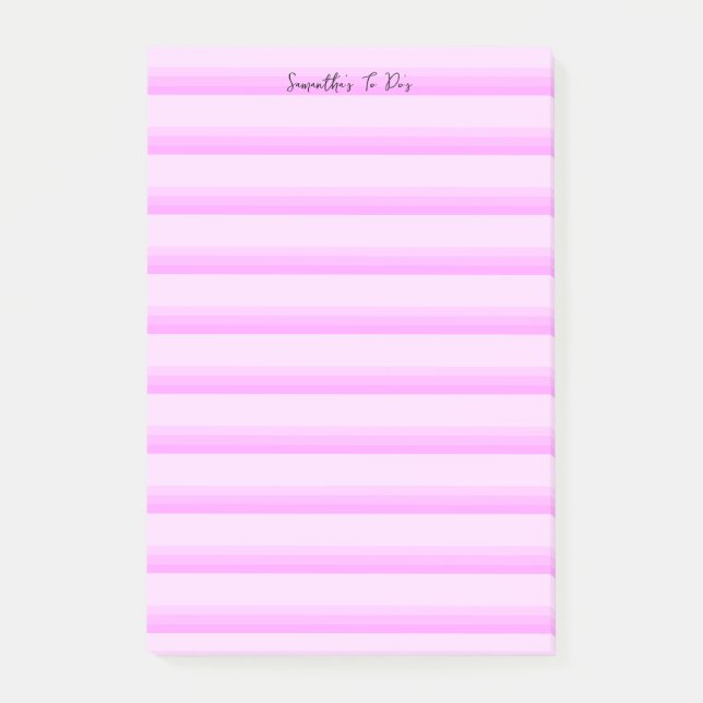 Niedlicher, hellrosa Streifen für die Linie Post-it Klebezettel (Vorderseite)