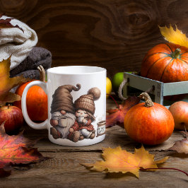 Niedlicher Herbst GNOME Rustikale Tasse