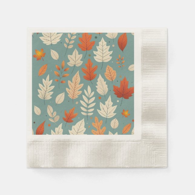 Niedlicher Herbst/Herbstlaub Serviette (Vorderseite)