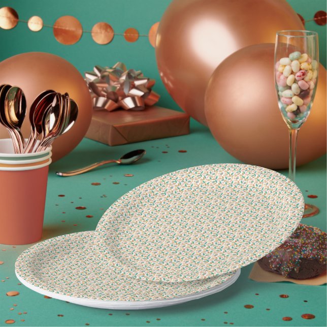 Niedlicher Herbst Pappteller (Multi)